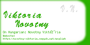 viktoria novotny business card